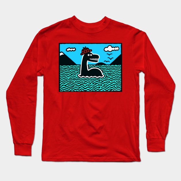 Nessie Art Long Sleeve T-Shirt by Sketchy